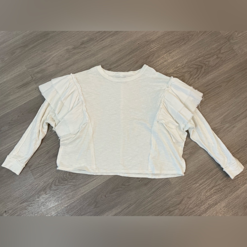VICI - Amazing Oversized White Sweater with Boho layered Sleeves and raw seams. - Picture 5 of 10